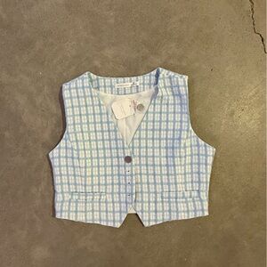 American eagle plaid vest